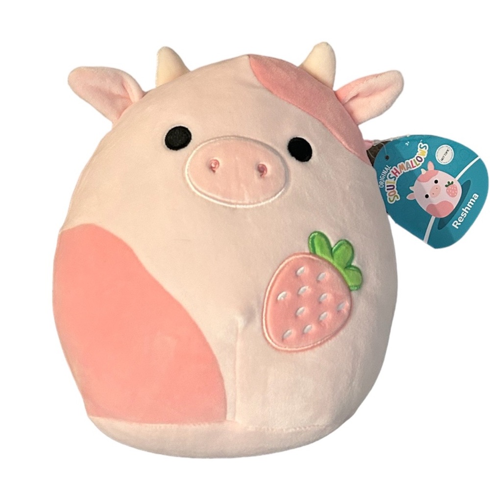 NWT RARE Reshma the Strawberry Cow 8” Hot Topic Exclusive Squishmallow